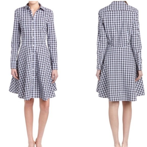 Serena & Lily plaid button down A-line Long sleeve dress with pockets size 2 - Picture 5 of 10